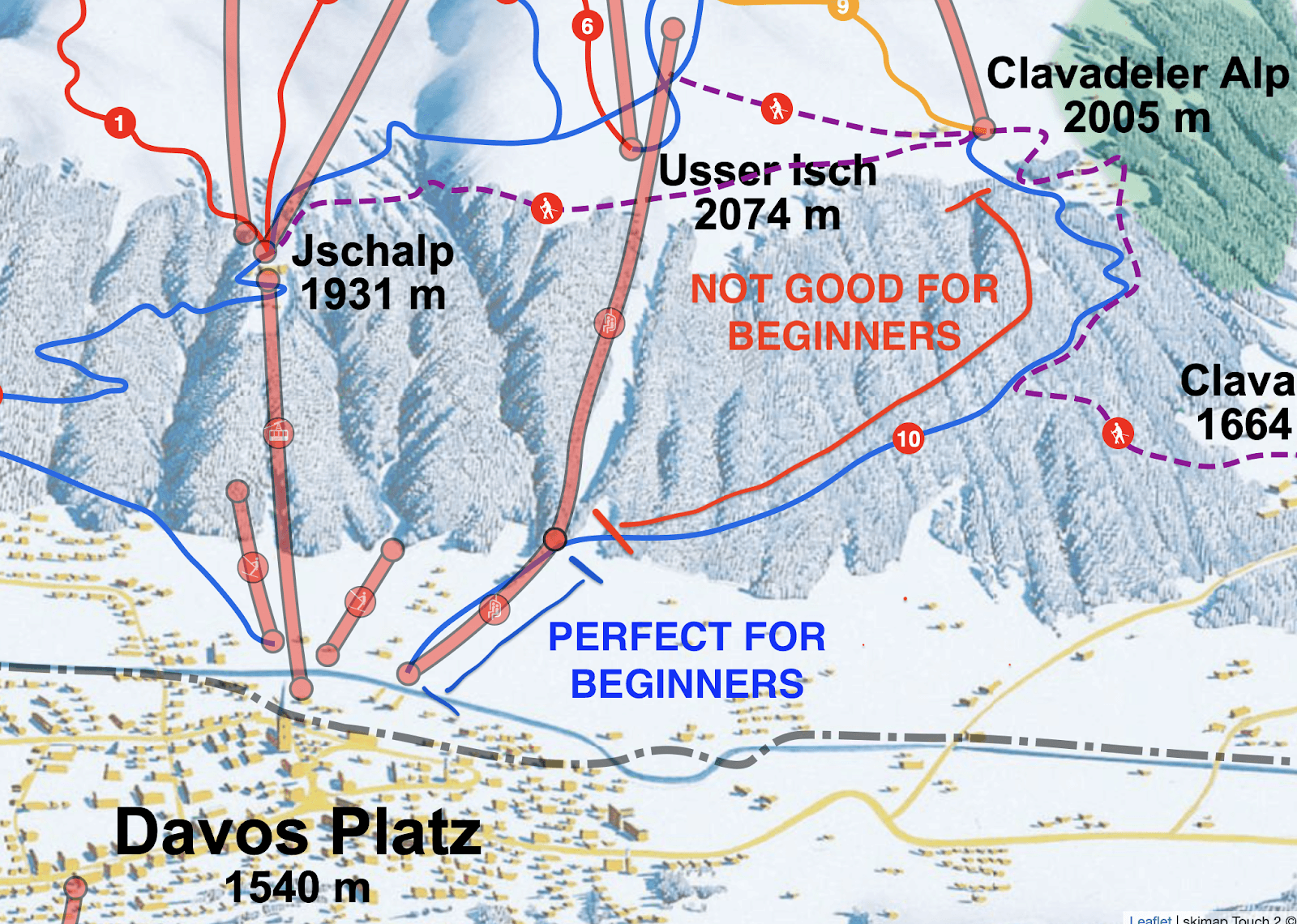 Bolgen beginner area at the bottom of Jakobshorn for beginner ski and snowbaoard.