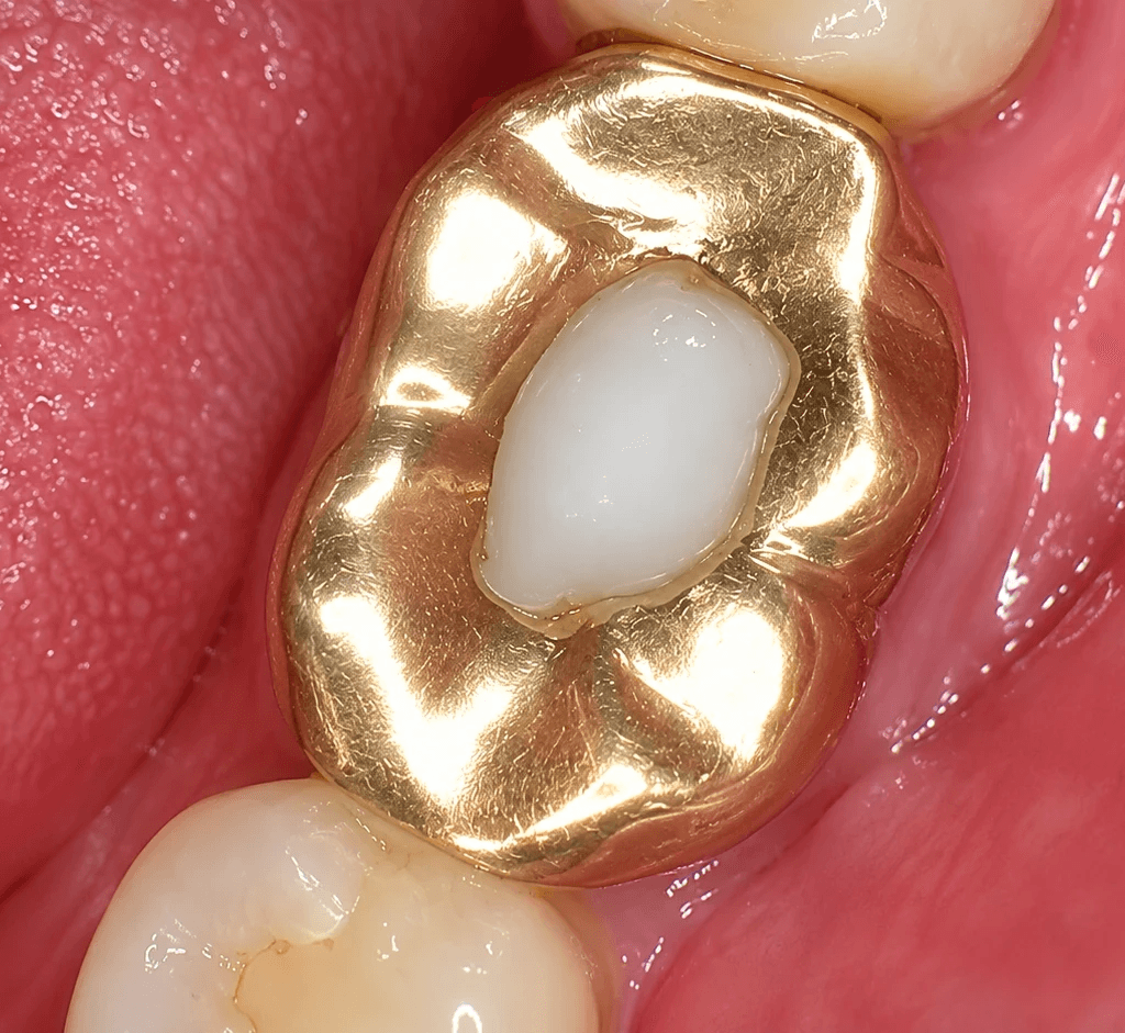 Intraoral image of a dental restoration