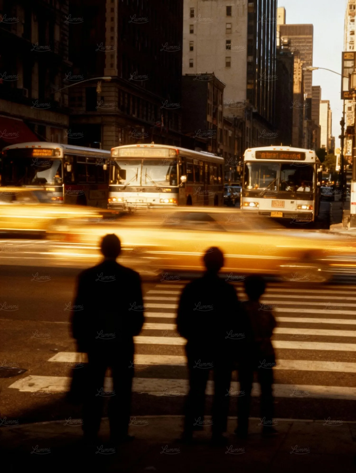 Evening Urban Scene