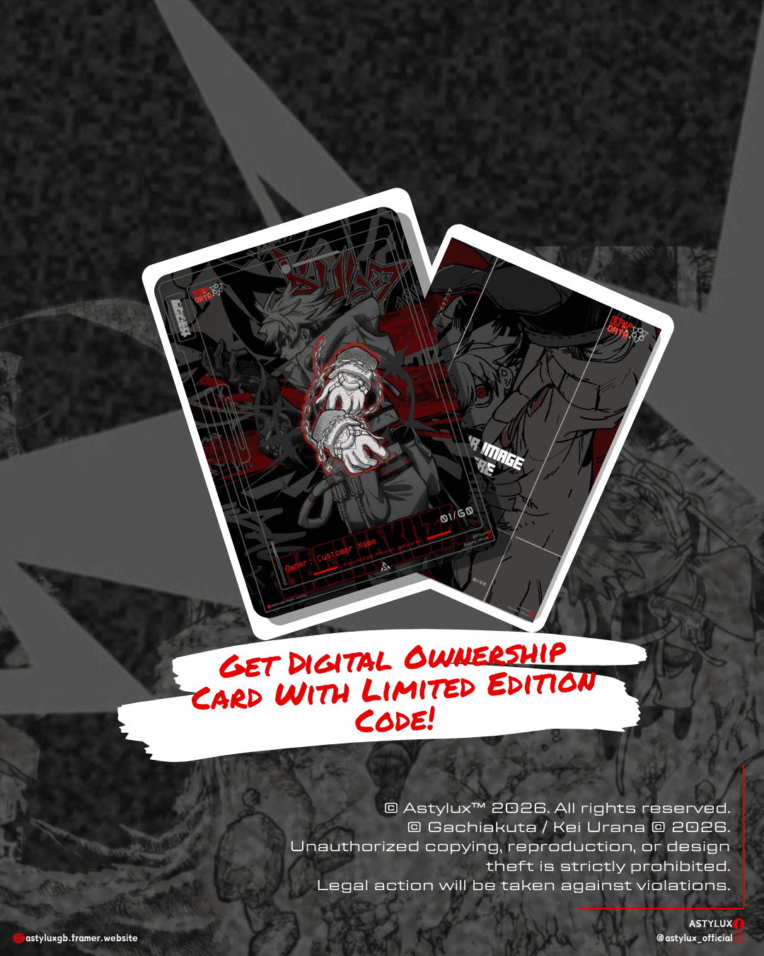 Scrap Oath / Rudo Inspired Premium Sweatshirt Digital Ownership Card