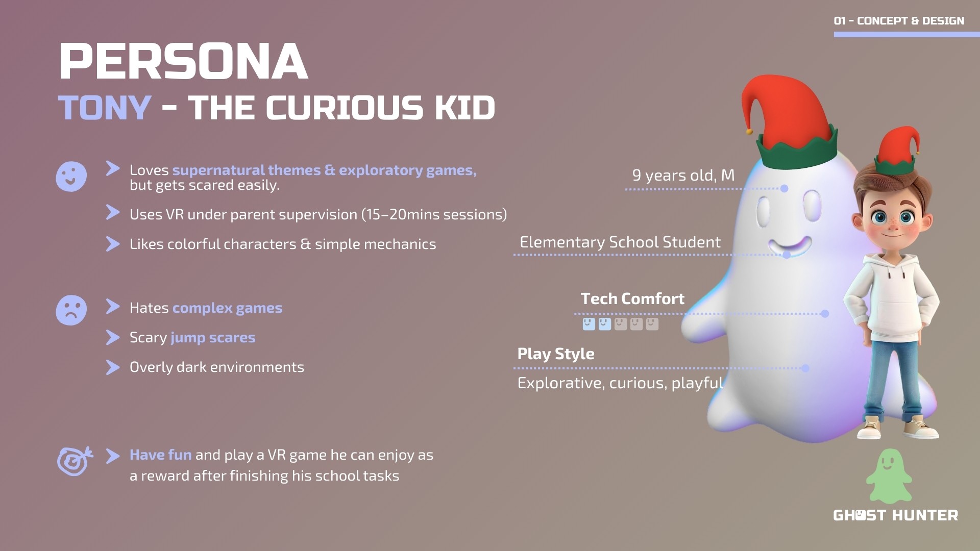 Tablet showing Bloomy UI