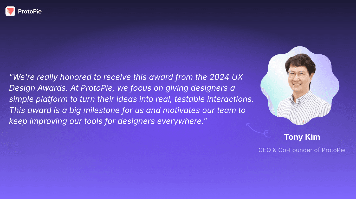 ux design awards tony kim quote