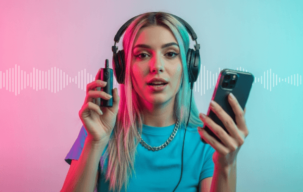 African man smiling on phone