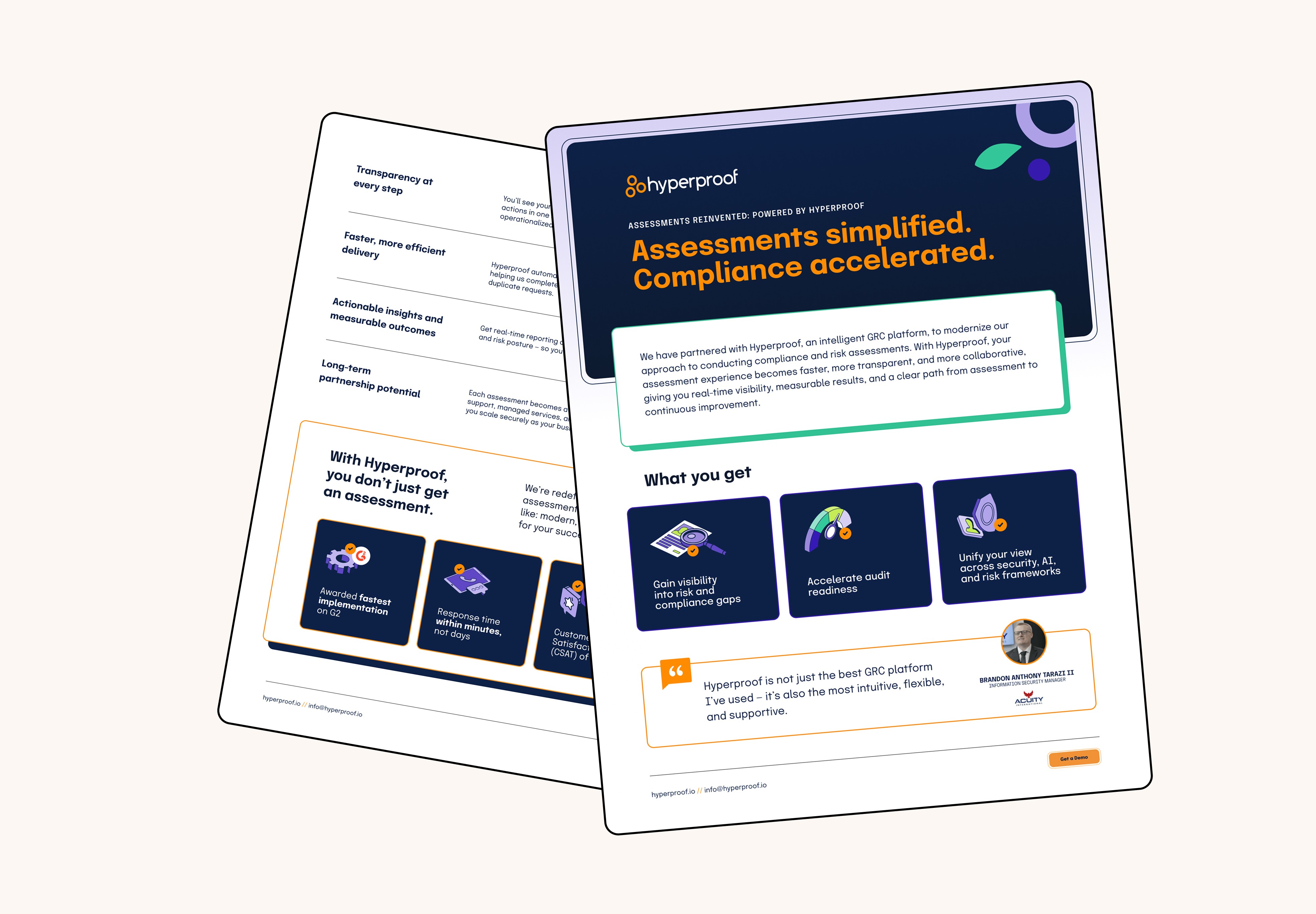 Hyperproof x DesignSpace - Cyber Marketing Design Case Study