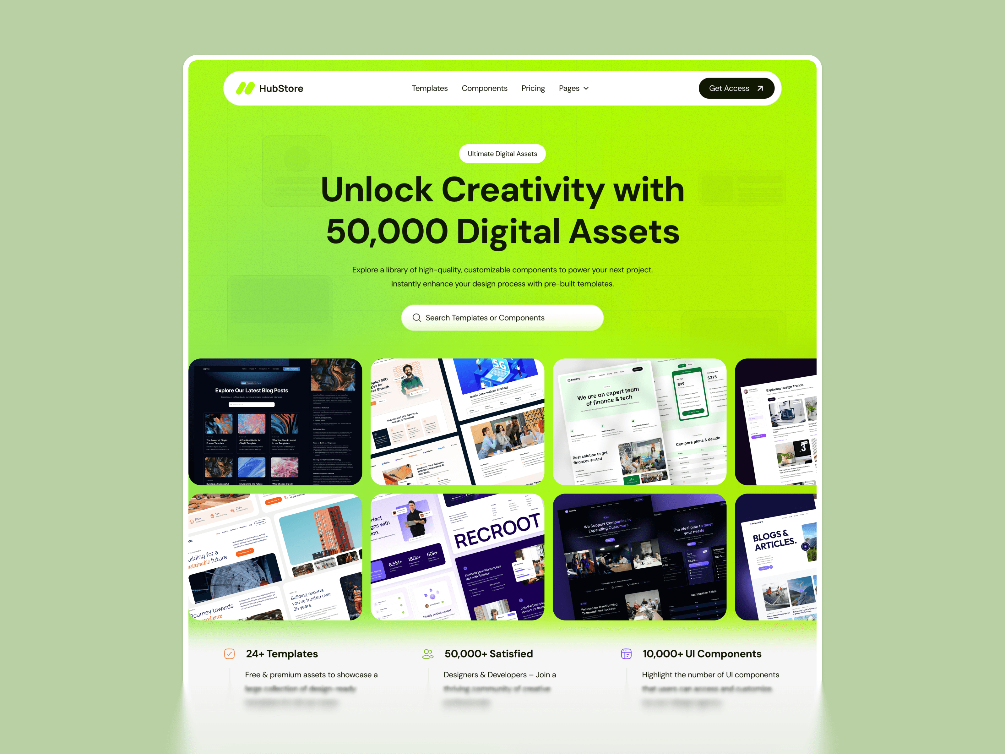 framer membership template store