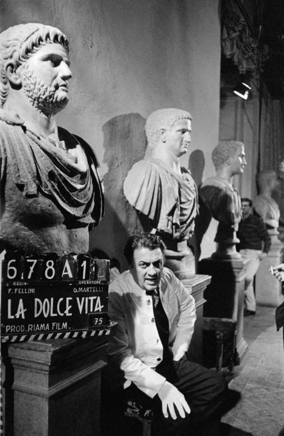 fellini on dolce vita shoot