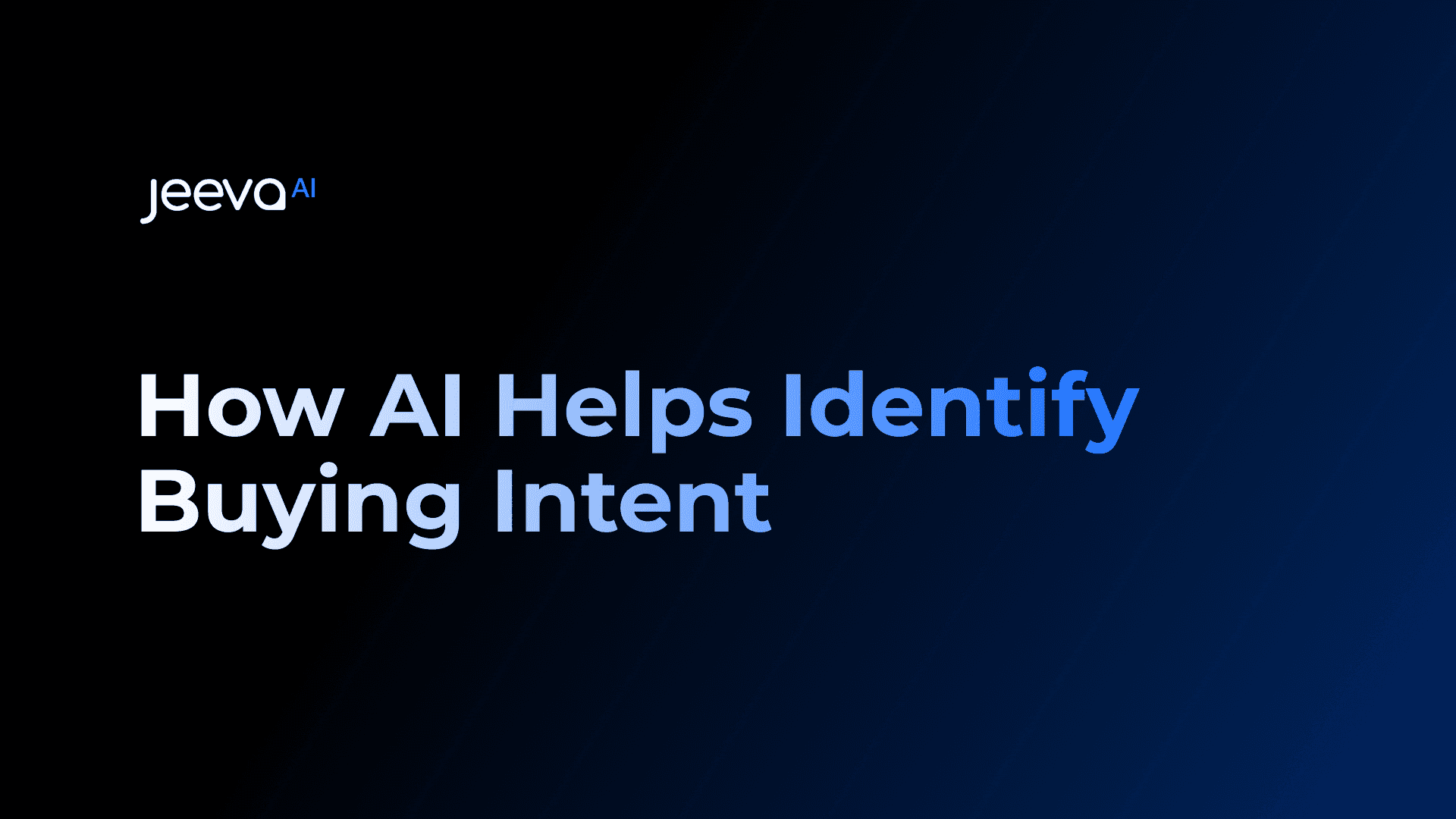 how AI identifies buying Intent in 2026