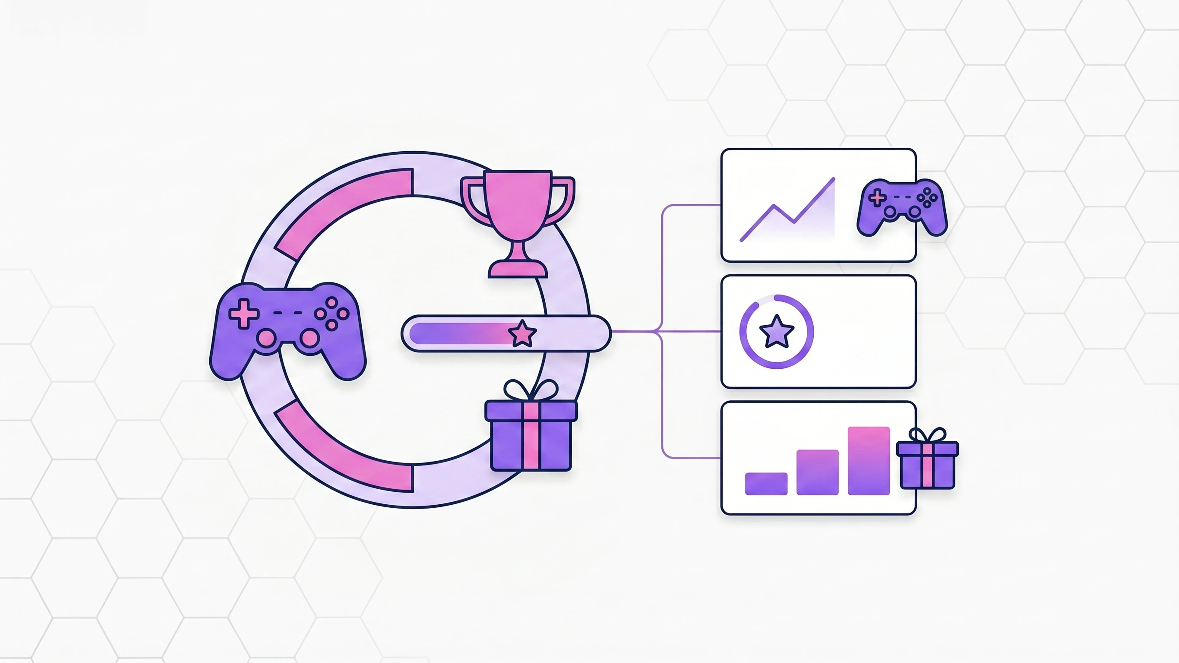 Dashboard showing gamification loyalty program leaderboard and points interface