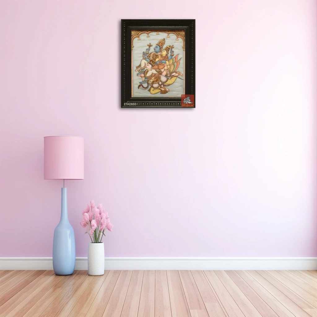 Tanjore paintings of Lord Shiva Parvati