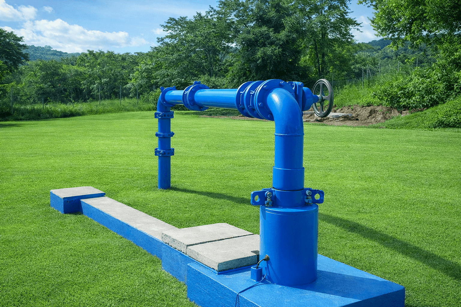 Agricultor entre suas plantações utilizando um laptop para controlar seus dispositivos IoT