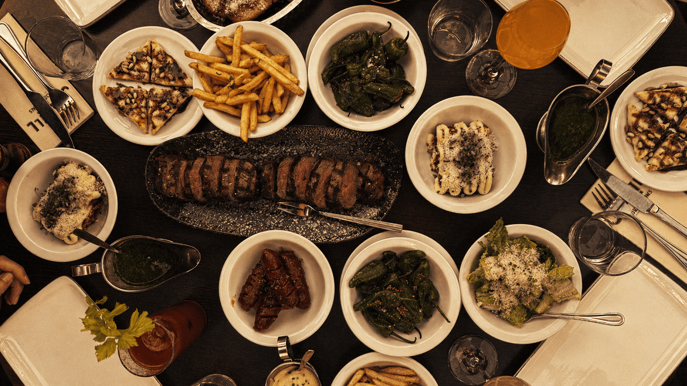 a grill that has some food on it