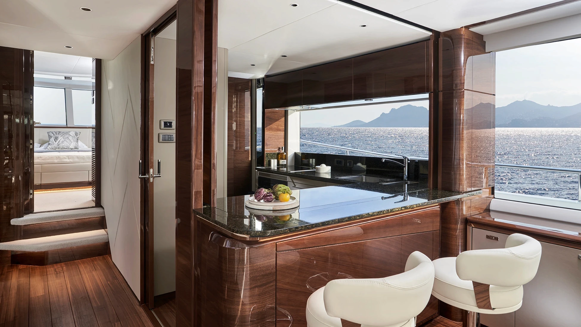 Princess X80 Galley