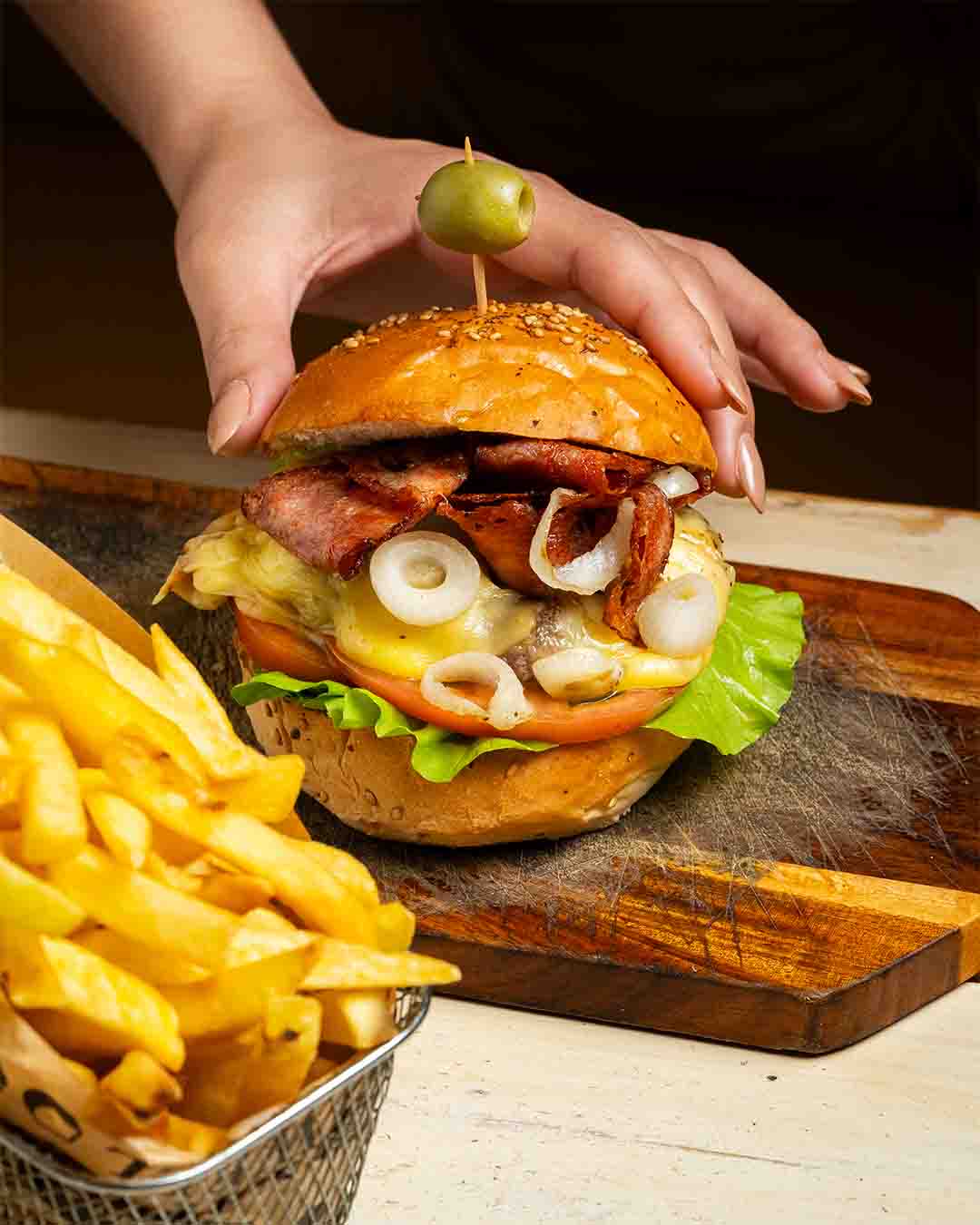 Hamburguesa maradentro