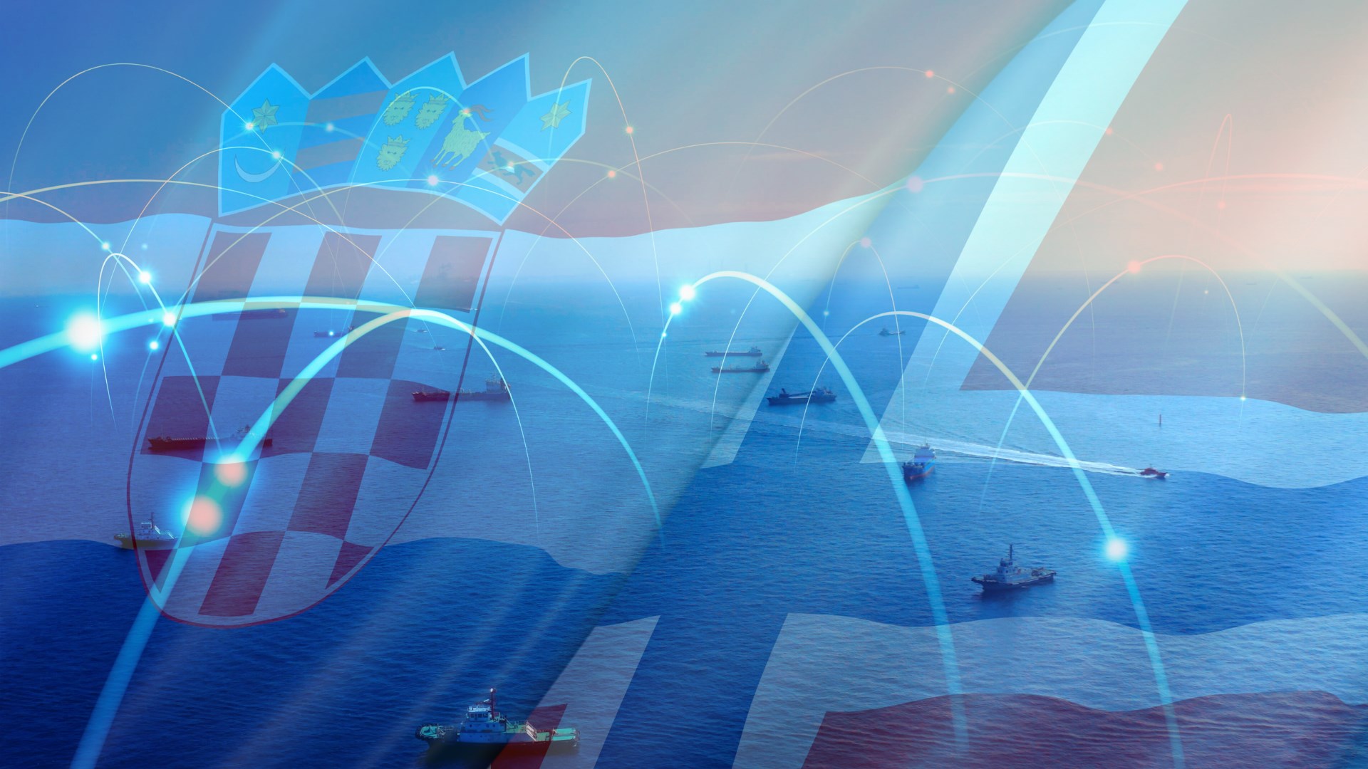 Abstract digital background with blue tones, lines, and circular patterns, suggesting technology and connectivity.