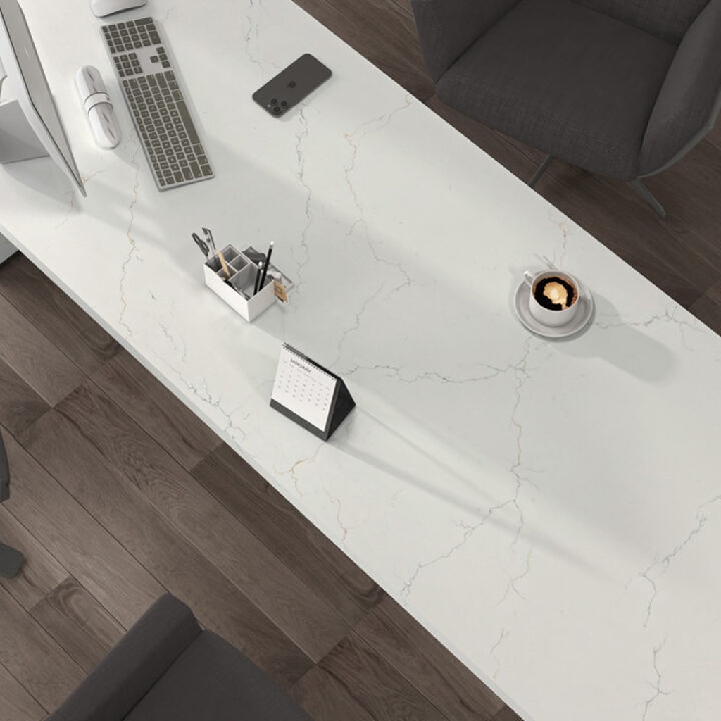 Calacatta Ignis Quartz dallas kitchen