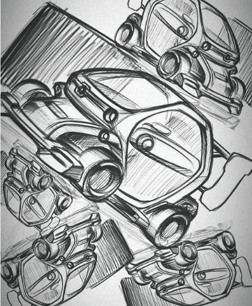 Sketch by Abdul Saleem, AYA Design Academy