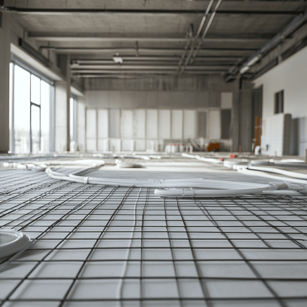 Installazione di impianto di riscaldamento a pavimento radiante