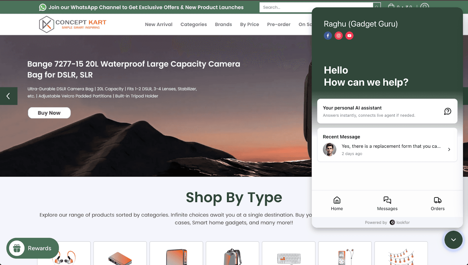 concept kart shopping assistant