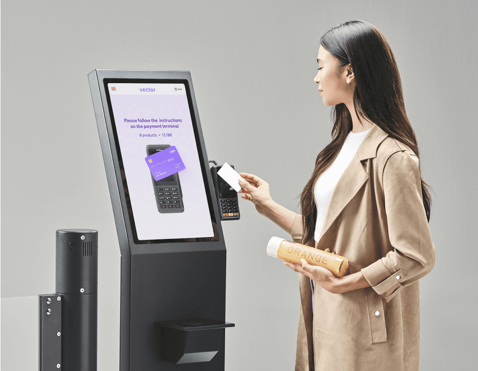 store location detection in a shopreme scan and go app - shopreme vector Exit Terminal