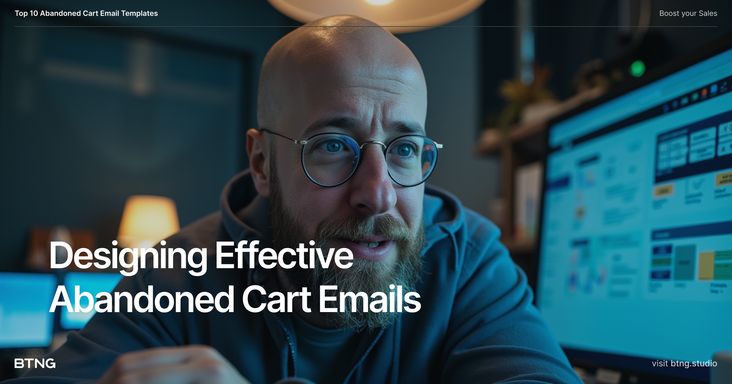 A visually appealing abandoned cart email design showcasing product images.