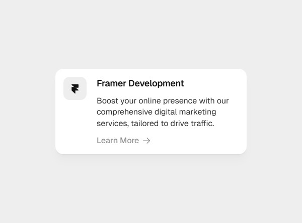 Framer Service Component