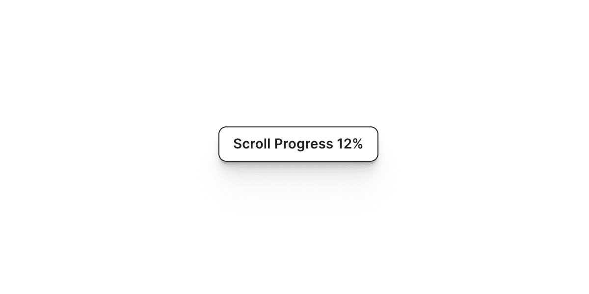 Scroll Progress Percentage