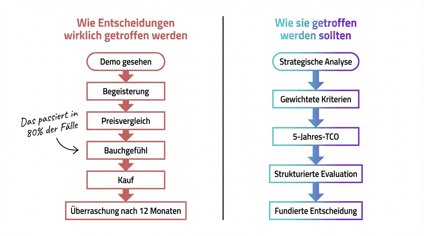 Entscheidungsprozess: Realität vs. Methodik