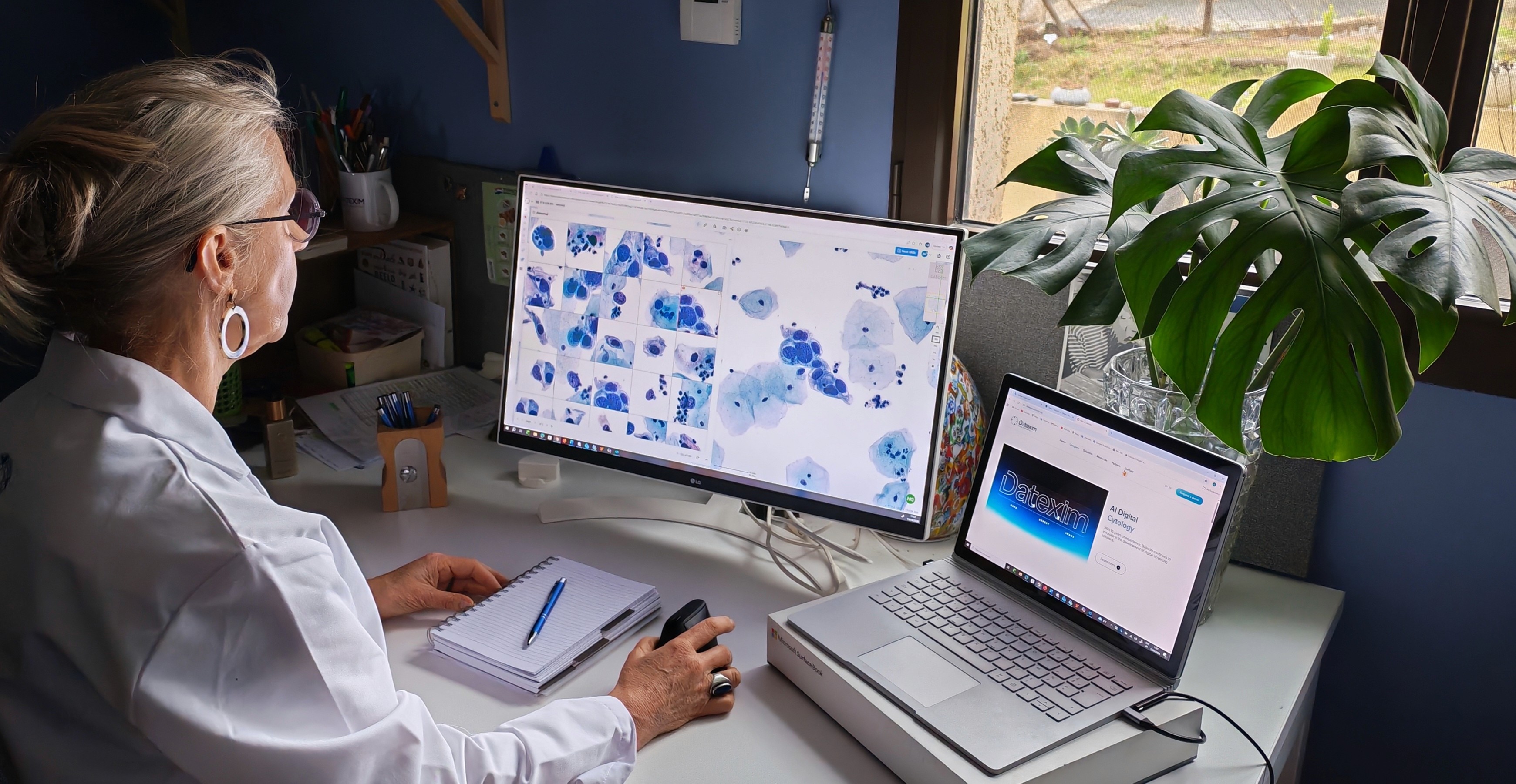 Annette working remotely with CytoProcessor