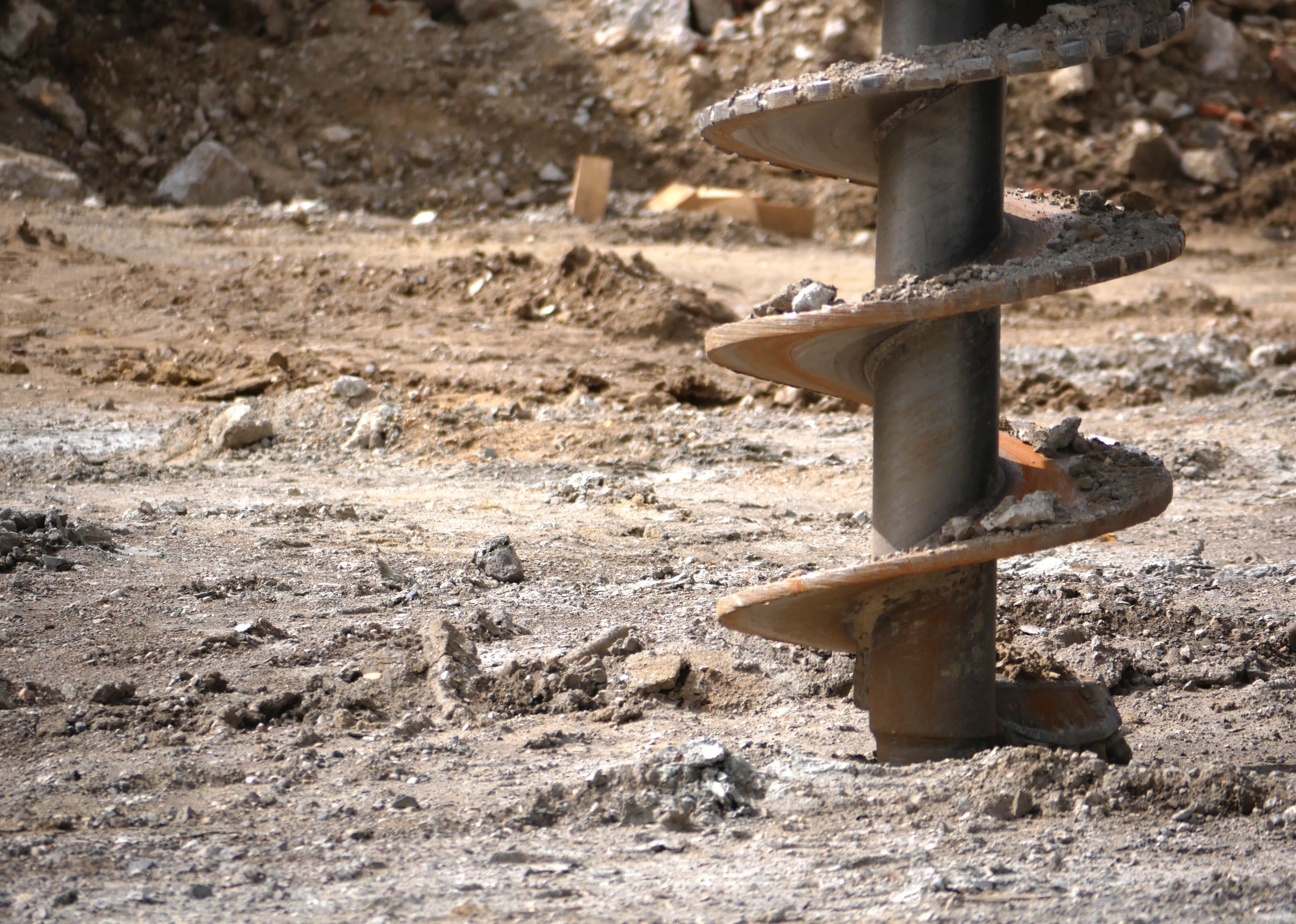 In situ grout injected piles