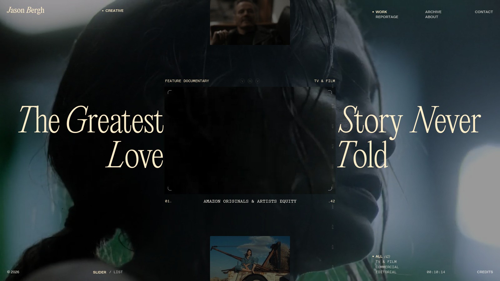 Jason Bergh Filmmaker Homepage