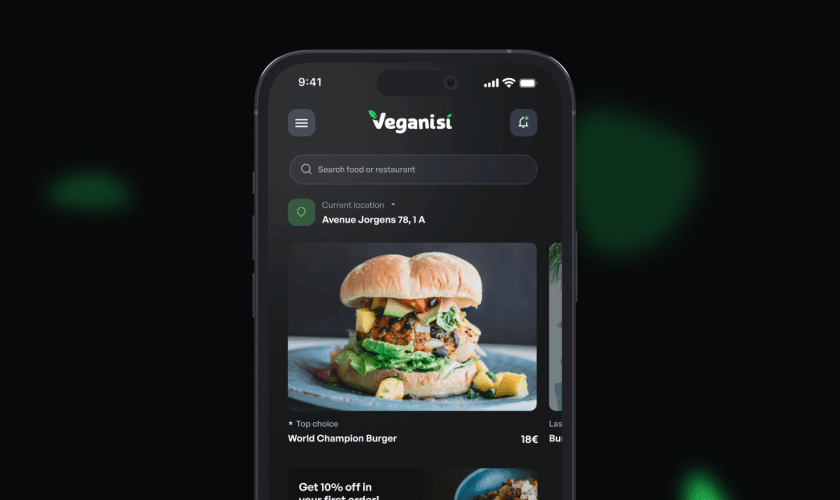 Mobile Screen Veganisi App