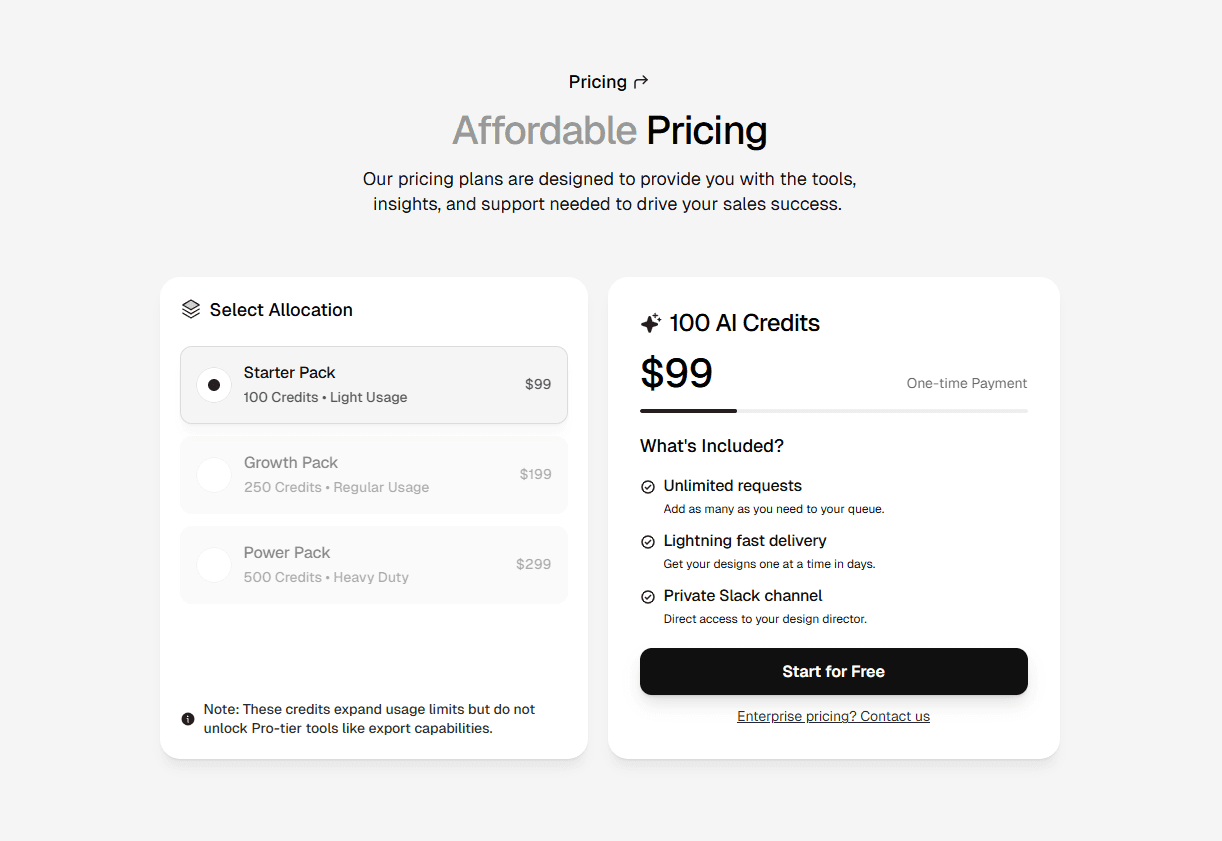 Framer Pricing Component