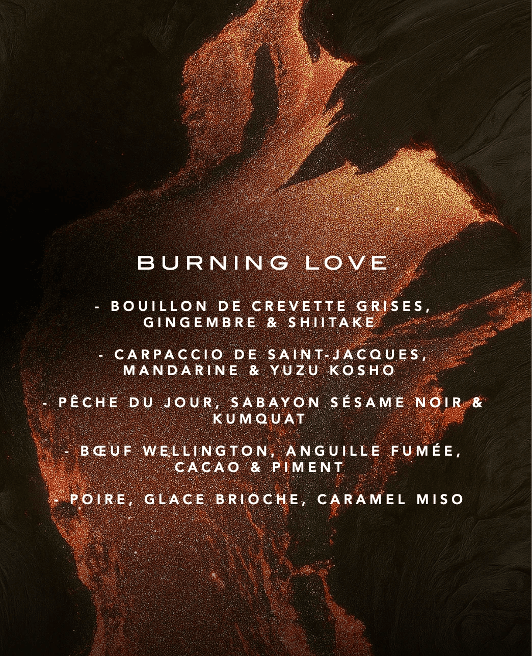 Dîner restaurant LAVA - Top Chef - 7 temps - Paris 5