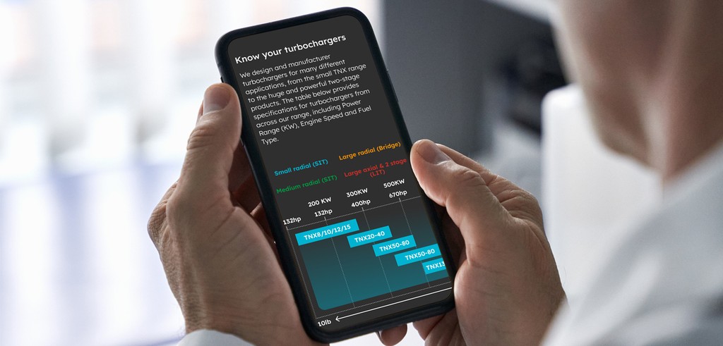 Data graphs shown on mobile phone screen