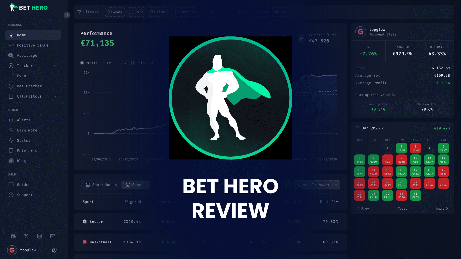 Bet Hero Sports Betting Tool