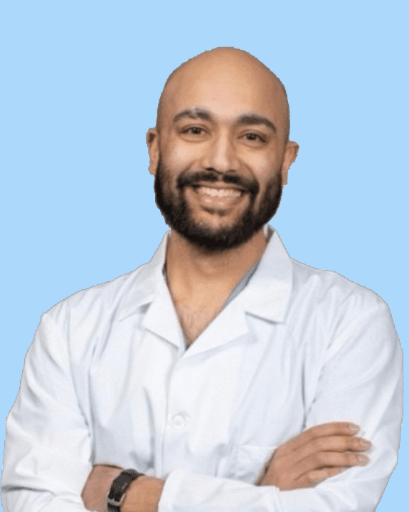 Radiology clinical leader, Ali Habib, in a headshot representing expertise in contrast protocols, technologist training, and evidence-based virtual supervision practices.