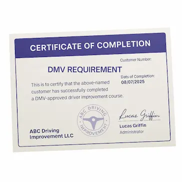Virginia Driver Improvement Certificate