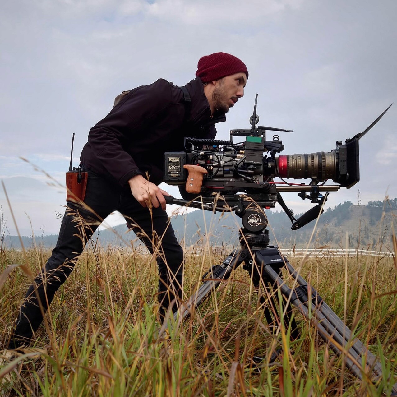 Hart Jacquez Cinematographer with profesional camer equipment