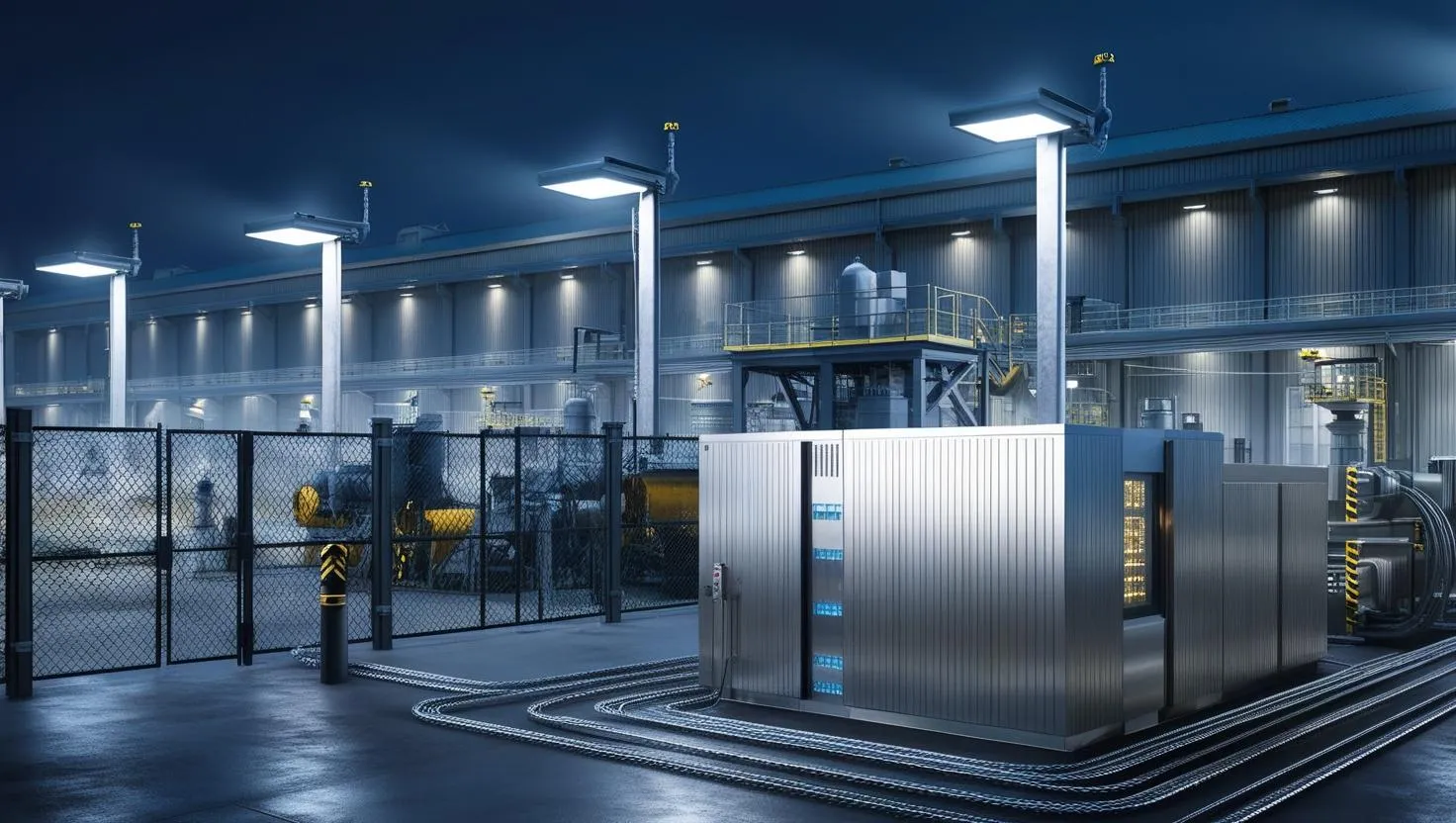 Image illustrant un site industriel sécurisé