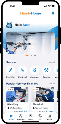 HandyHome - Homescreen