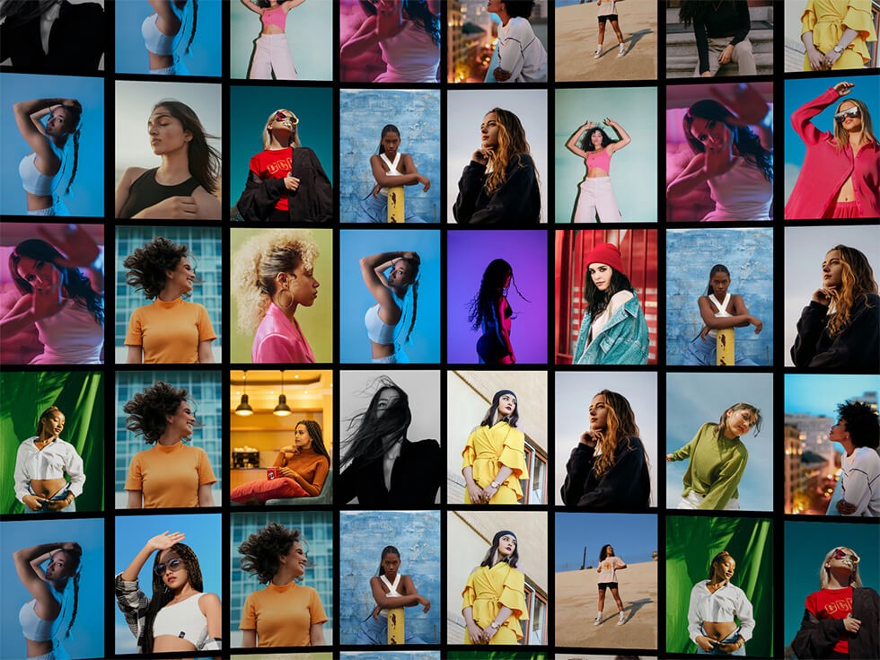 Capture d'écran du component Framer Infinite Drag Grid