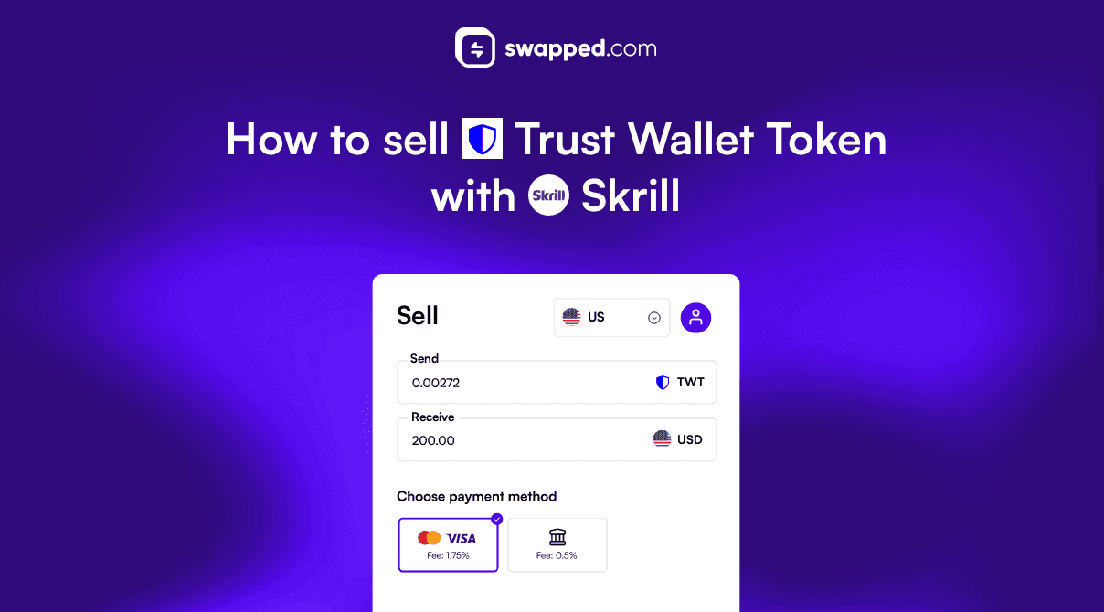 How to sell Trust Wallet Token (TWT) with Skrill