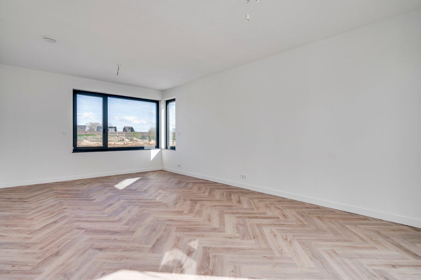 High-rise office building with sustainable design features