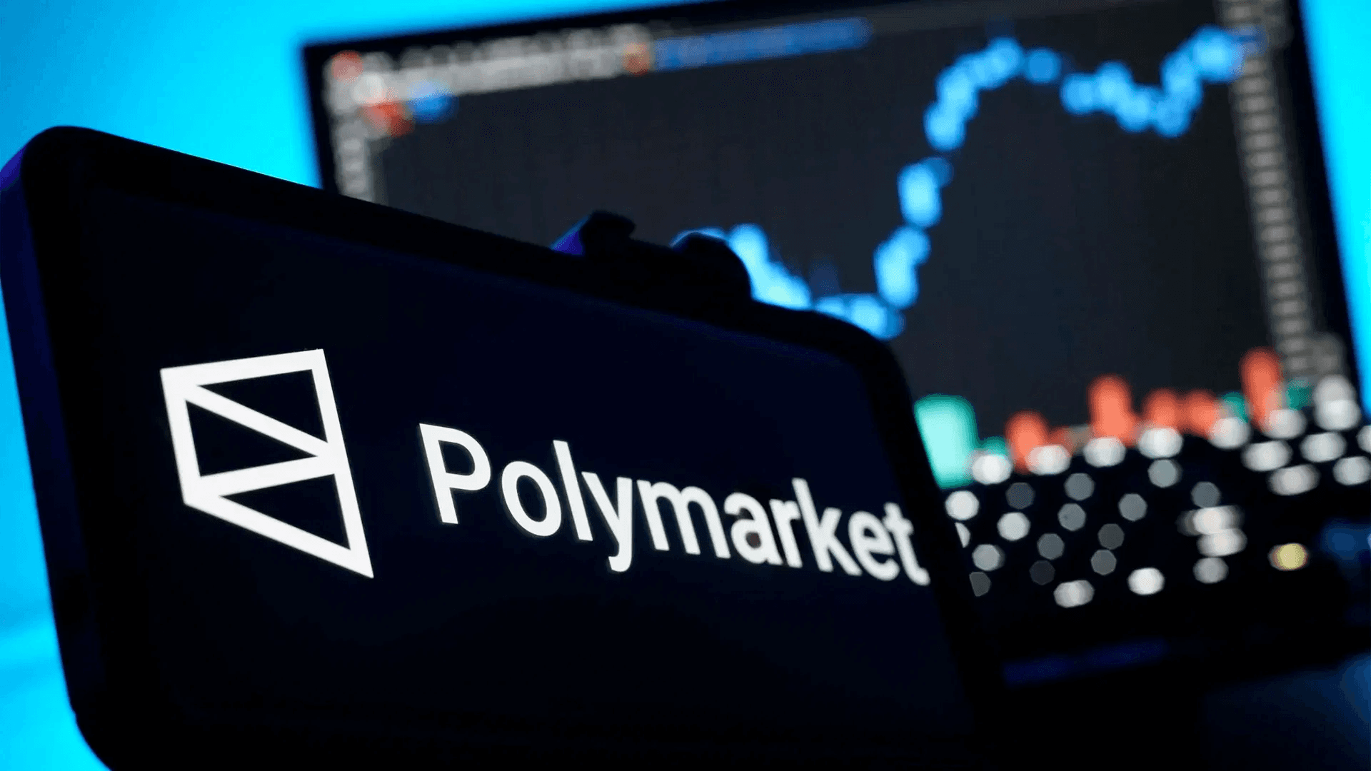 Polymarket logo with trading charts - Where Is Polymarket Based