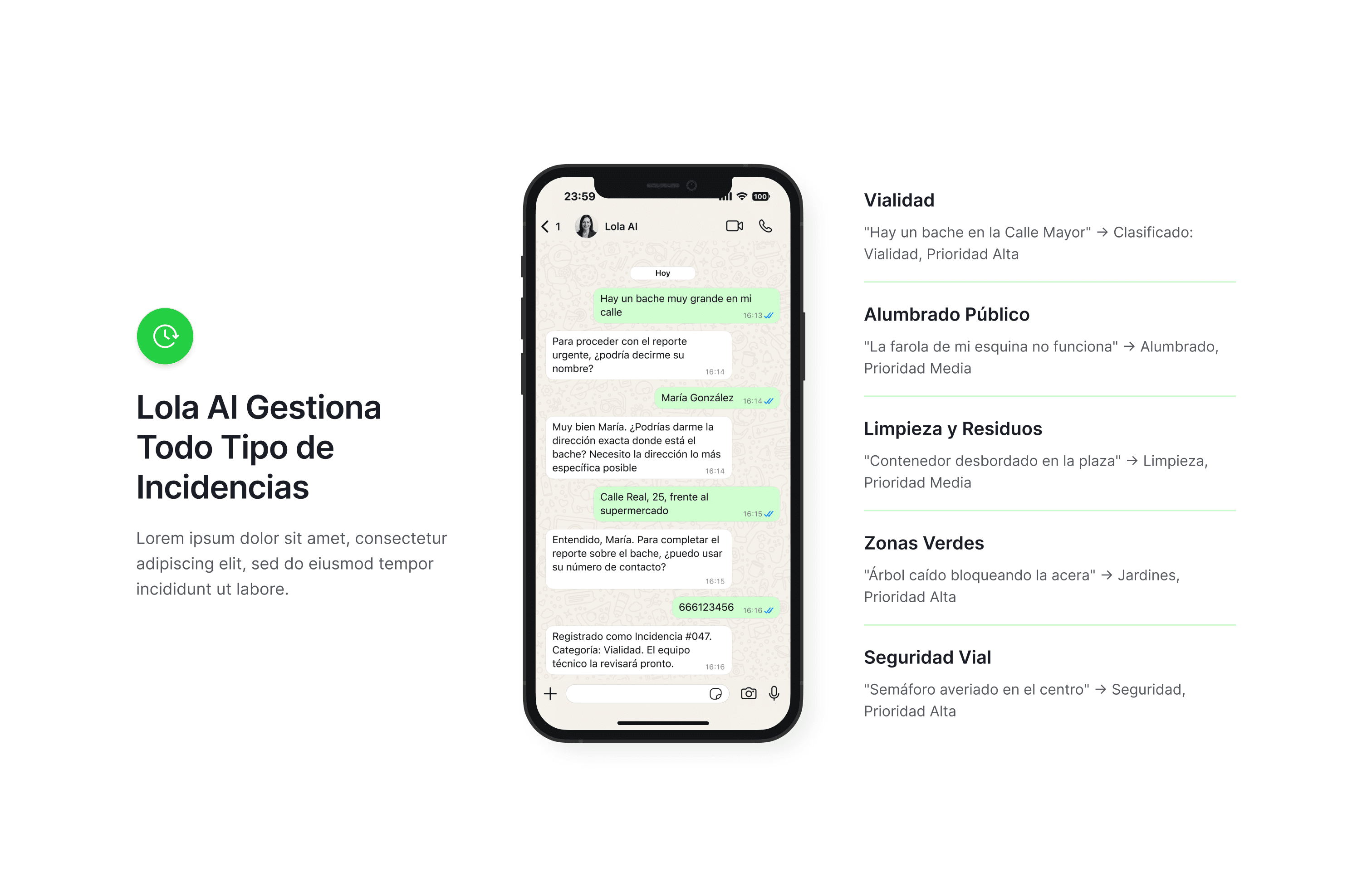 Diseño de landing page minimalista creada por Laura León