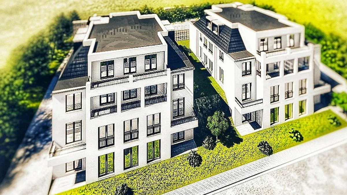 Entwurf fuer zehn neue Wohnungen in Olpe