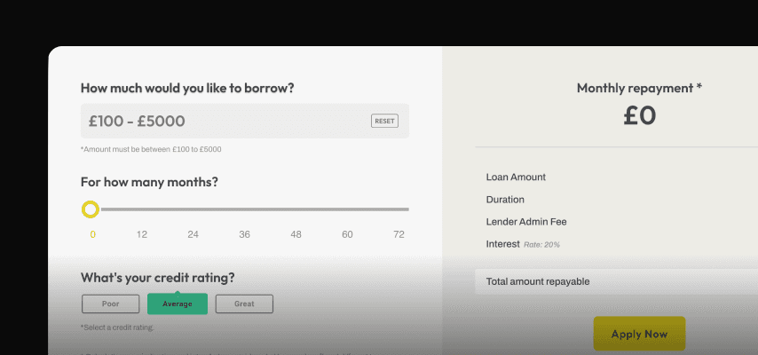 Add a fully functional, responsive, configurable loan calculator to your project.