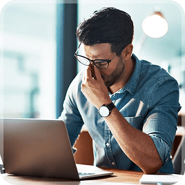 frustrated woman looking at her smartphone