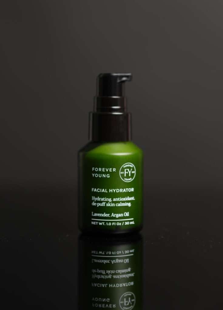 SFY Labs+ Forever Young Hydrator — lightweight daily moisturizer for men that restores hydration and strengthens the skin barrier.