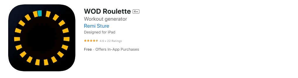 wod roulette - Best CrossFit Apps